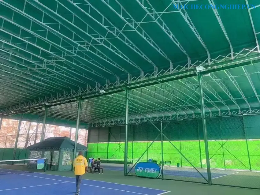 Mái Che Công Nghiệp SBM Dùng Bạt PVC Myung Sung