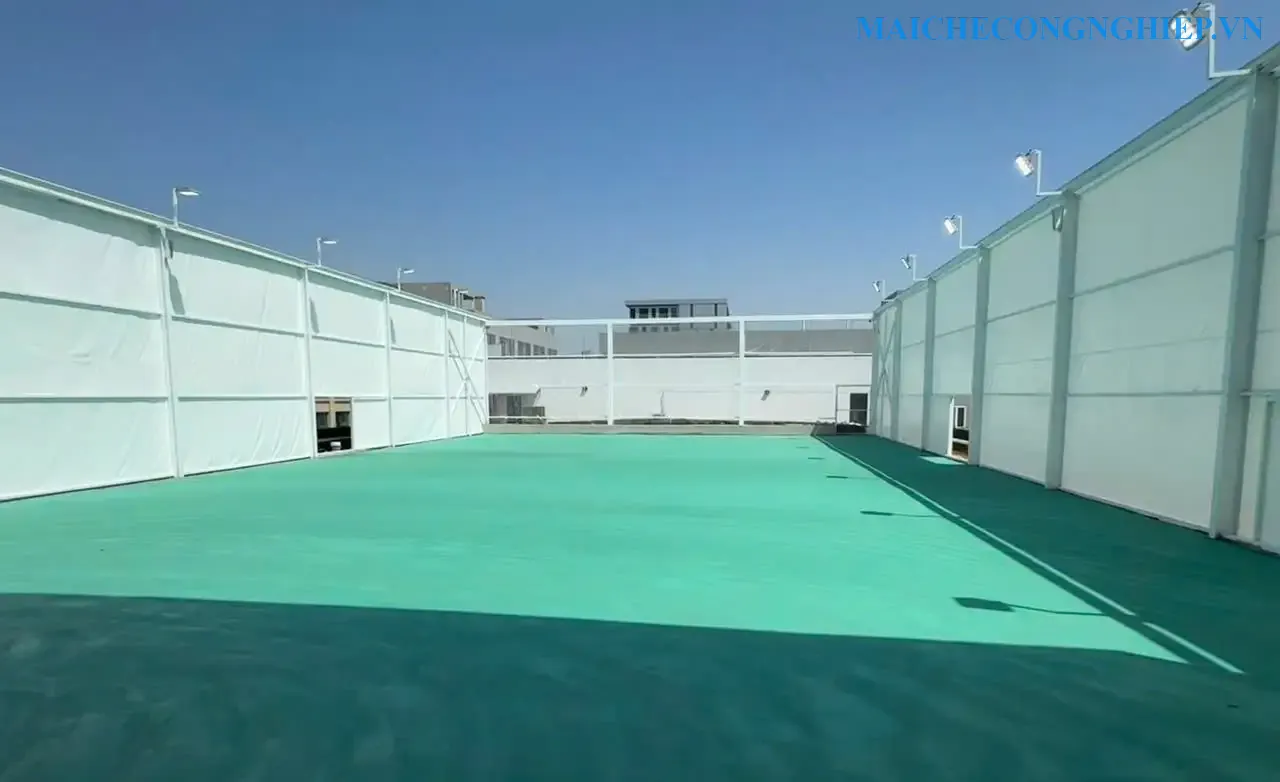 Mái Che Công Nghiệp Sbm Thi Cogno Dựu Án Sân Tểh Thao