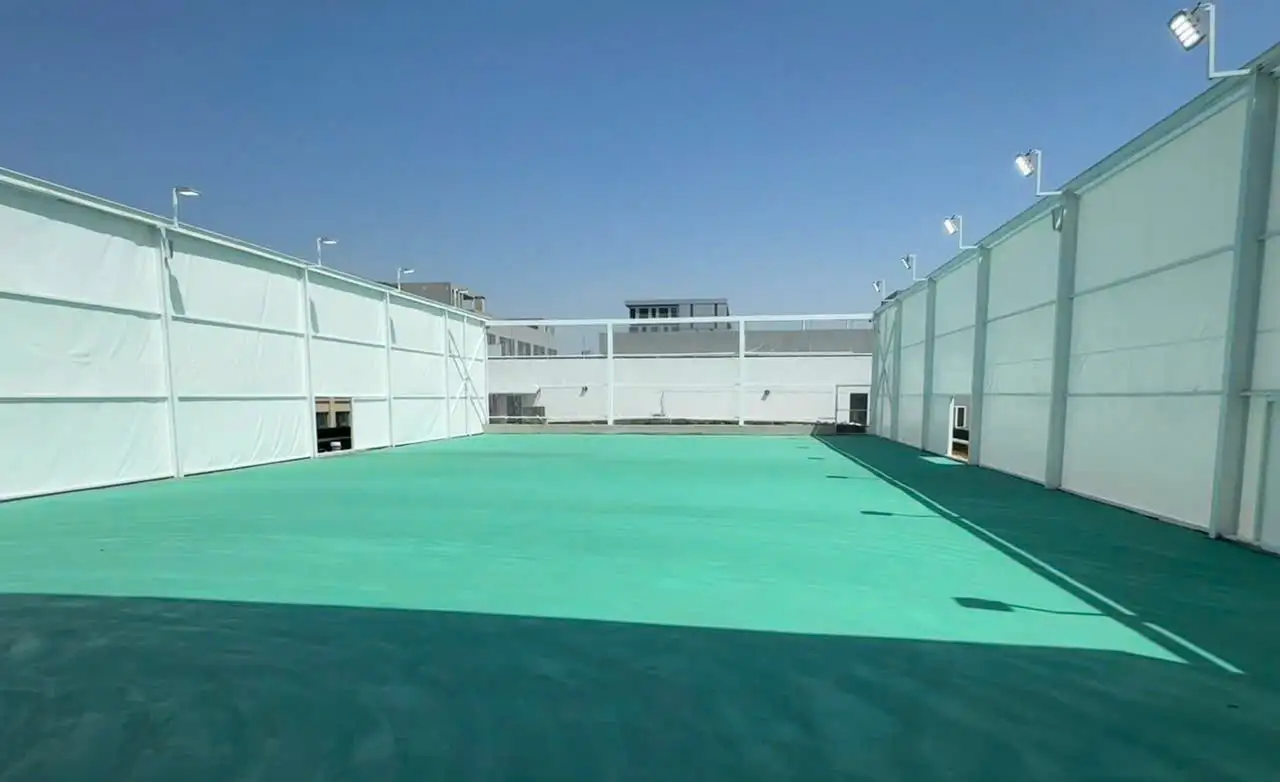 Mái Che Công Nghiệp Sbm Thi Cogno Dựu Án Sân Tểh Thao